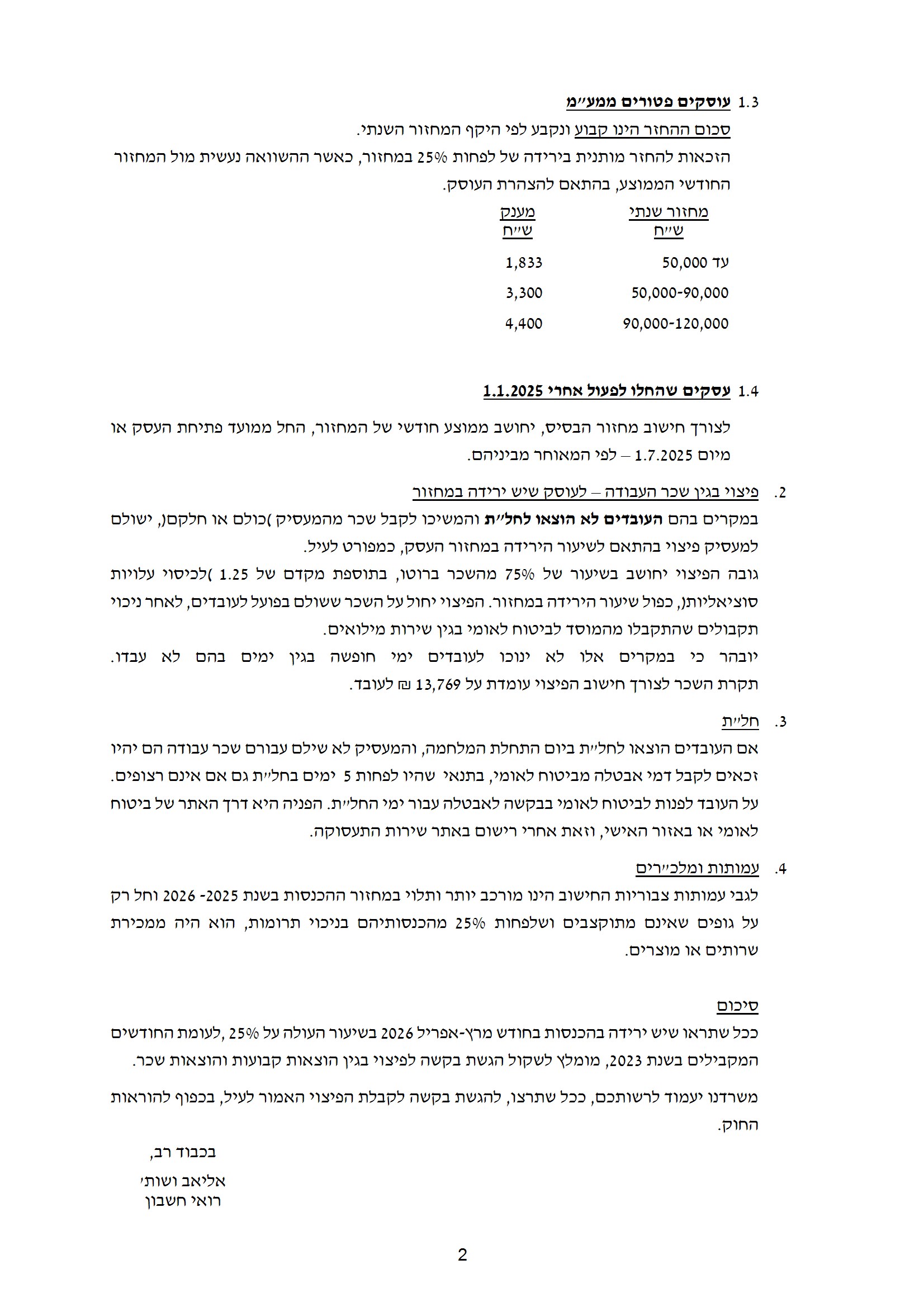 מתווה פיצויים לעסקים -שאגת הארי - נזק עקיף conv 2